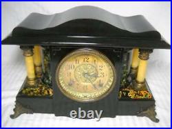 Antique Seth Thomas 8-Day Chime Adamantine Pillared Sucile Mantel Clock Working