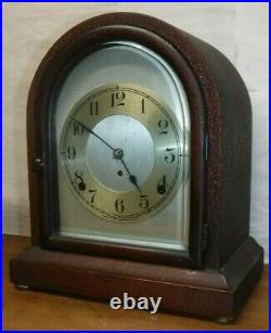 Antique Seth Thomas 8 Day Chime Key-wind Mahogany Dundee Bracket Clock Working