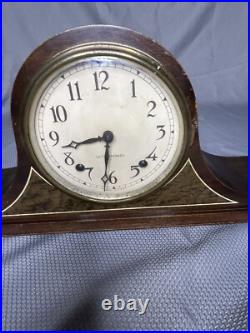 Antique Seth Thomas 8 Day Chiming Mantle Clock Working With 2 Keys #1638 Untested