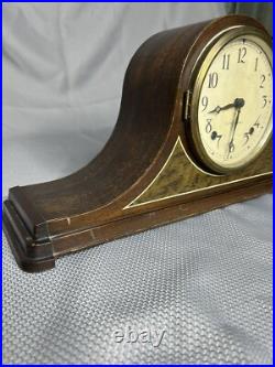 Antique Seth Thomas 8 Day Chiming Mantle Clock Working With 2 Keys #1638 Untested