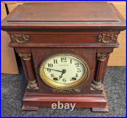 Antique Seth Thomas 8 Day City Style Mantle Clock Running 1900