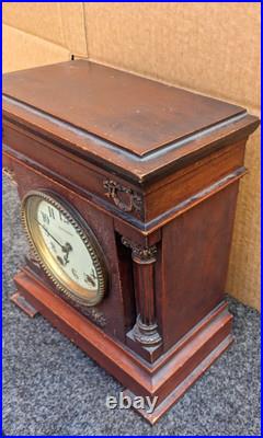 Antique Seth Thomas 8 Day City Style Mantle Clock Running 1900