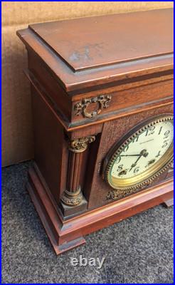 Antique Seth Thomas 8 Day City Style Mantle Clock Running 1900