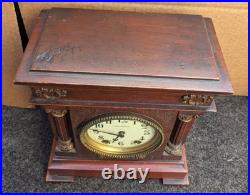 Antique Seth Thomas 8 Day City Style Mantle Clock Running 1900