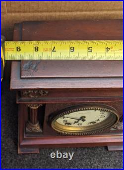 Antique Seth Thomas 8 Day City Style Mantle Clock Running 1900