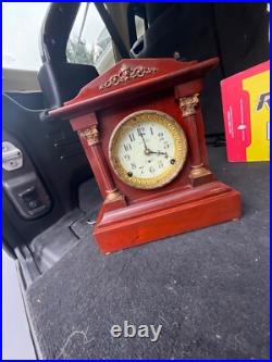 Antique Seth Thomas 8 Day City Style Mantle Clock Serviced & Running 1900