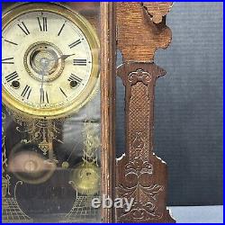 Antique Seth Thomas 8 Day Half Hour Strike With Alarm Mantle Clock 298A