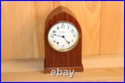 Antique Seth Thomas 8 Day Inlay Beehive Style Clock Serviced & Running