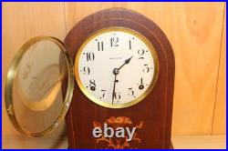 Antique Seth Thomas 8 Day Inlay Beehive Style Clock Serviced & Running
