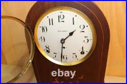 Antique Seth Thomas 8 Day Inlay Beehive Style Clock Serviced & Running
