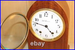 Antique Seth Thomas 8 Day Inlay Beehive Style Clock Serviced & Running