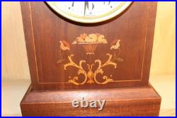 Antique Seth Thomas 8 Day Inlay Beehive Style Clock Serviced & Running