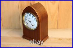 Antique Seth Thomas 8 Day Inlay Beehive Style Clock Serviced & Running