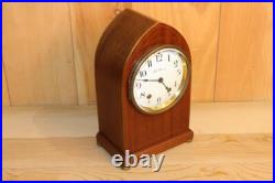 Antique Seth Thomas 8 Day Inlay Beehive Style Clock Serviced & Running