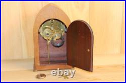 Antique Seth Thomas 8 Day Inlay Beehive Style Clock Serviced & Running