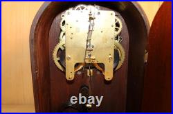 Antique Seth Thomas 8 Day Inlay Beehive Style Clock Serviced & Running