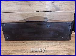 Antique Seth Thomas 8 Day Tambour Wooden Mantel Clock Tested/Working