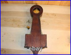 Antique Seth Thomas 8 Day Time & Strike Banjo Clock Runs