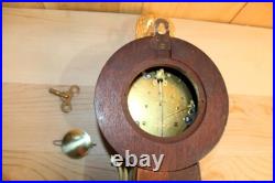 Antique Seth Thomas 8 Day Time & Strike Banjo Clock Runs