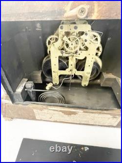 Antique Seth Thomas 8 Day Time & Strike Mantle Adamantine Clock with Pendulum