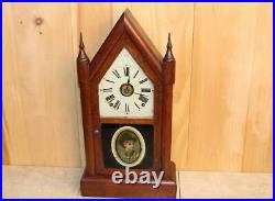 Antique Seth Thomas 8 Day Time, Strike and Alarm Steeple Clock Circa 1882