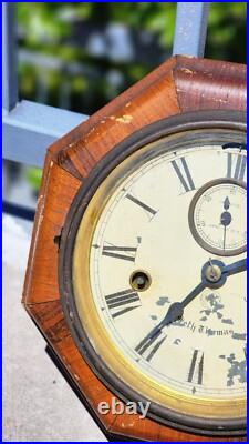 Antique Seth Thomas 8-day Lever wall clock Original