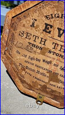 Antique Seth Thomas 8-day Lever wall clock Original