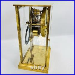 Antique Seth Thomas A-48-R Crystal Regulator Brass Mantel Clock USA Read