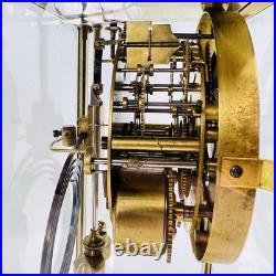 Antique Seth Thomas A-48-R Crystal Regulator Brass Mantel Clock USA Read
