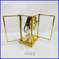 Antique Seth Thomas A-48-R Crystal Regulator Brass Mantel Clock USA Read