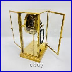Antique Seth Thomas A-48-R Crystal Regulator Brass Mantel Clock USA Read