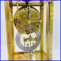 Antique Seth Thomas A-48-R Crystal Regulator Brass Mantel Clock USA Read