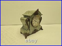 Antique Seth Thomas Adamantime No 102A Green Mareblite Wood & Brass Mantel Clock Antique Seth Thomas Adamantime No 102A Green Mareblite Wood & Brass Mantel Clock