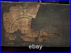 Antique Seth Thomas Adamantine 4 Column Mantle Clock Lions Heads beautiful wood