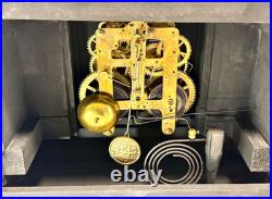 Antique Seth Thomas Adamantine 4 Column with Lion Heads Clock-Looks & Runs Great