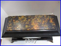 Antique Seth Thomas Adamantine 6 Column Mantle Clock Lions Head FOR PARTS/REPAIR