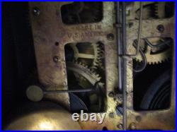 Antique Seth Thomas Adamantine 6 Column Mantle Clock Lions Head FOR PARTS/REPAIR