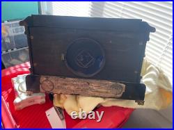 Antique Seth Thomas Adamantine 6 Pillar Mantle Clock Lions Head Handles