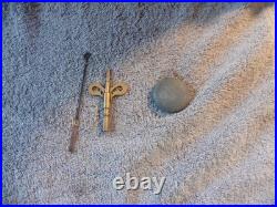 Antique Seth Thomas Adamantine 6 Pillar Mantle Clock Lions Head Handles WithKey