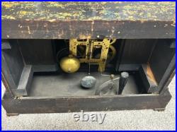 Antique Seth Thomas Adamantine 6 Pillar Mantle Clock withLions Heads circa 1901