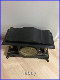 Antique Seth Thomas Adamantine 8 Day 4 Column Mantle Clock