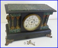 Antique Seth Thomas Adamantine 8 Day Time & Strike Mantle Clock Free Shipping