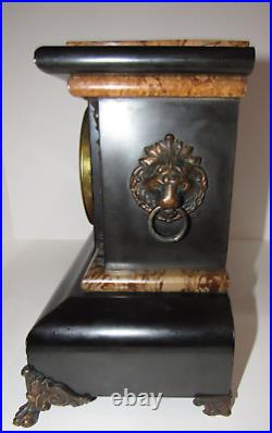 Antique Seth Thomas Adamantine Clock 8-Day, Time/Strike