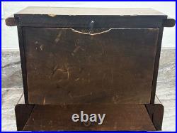 Antique Seth Thomas Adamantine Mahogany 8 Day Mantle Clock For Parts / Repair