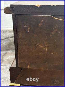 Antique Seth Thomas Adamantine Mahogany 8 Day Mantle Clock For Parts / Repair