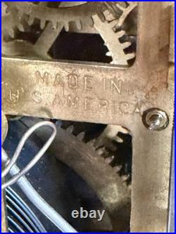 Antique Seth Thomas Adamantine Mantel Clock 8 Day 89C Movement Working with Key