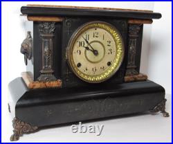 Antique Seth Thomas Adamantine Mantel Clock 8-Day, Time/Strike, Key-wind (A)