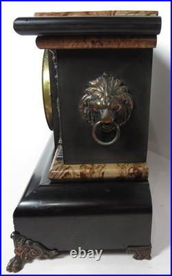 Antique Seth Thomas Adamantine Mantel Clock 8-Day, Time/Strike, Key-wind (A)