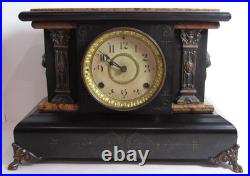 Antique Seth Thomas Adamantine Mantel Clock 8-Day, Time/Strike, Key-wind (ST 1)