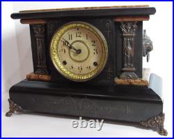Antique Seth Thomas Adamantine Mantel Clock 8-Day, Time/Strike, Key-wind (ST 1)